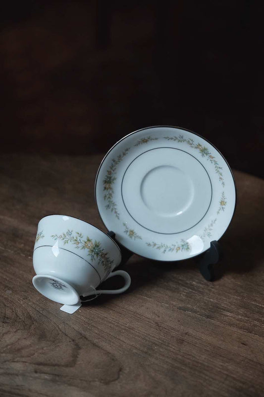 日本製 Noritake 描銀