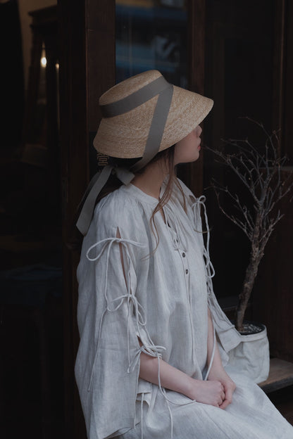 【Order item】French smock  本白亞麻